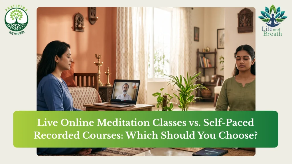 live meditation class online